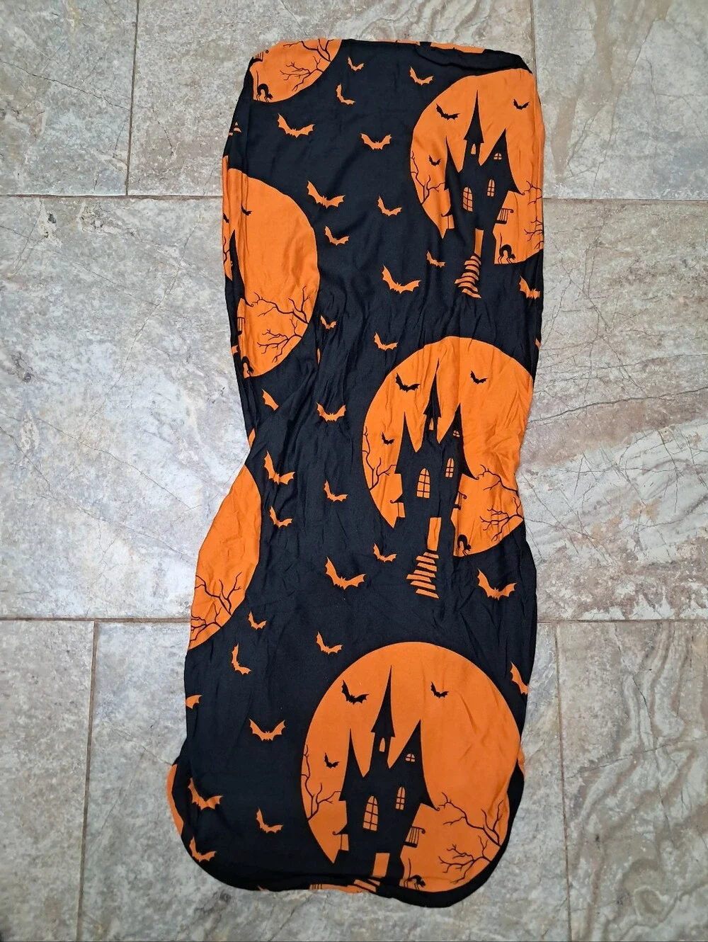 Northern Brothers Dinning Chair Slip Covers Set Of 6 Black Orange Halloween Fall